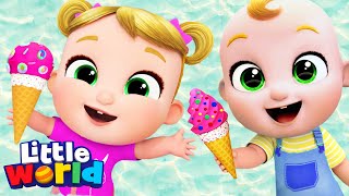 Ice Cream Song  Little World Kids Songs amp Nursery Rhymes [upl. by Phene510]