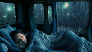 Camping Car Window Rain Sounds for Sleeping and Thunder Sounds to Sleep Fast [upl. by Norven]