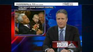 Jon Stewart Hardball Chris Mathews [upl. by Icyac681]