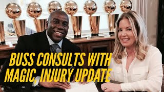 Jeanie Buss Gets Advice From Magic Injury Update Mailbag [upl. by Lipski]