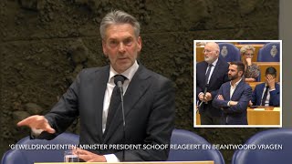 ‘Geweldsincident Amsterdam’ Kamervragen en Statement Schoof JasperCSTV [upl. by Avram]