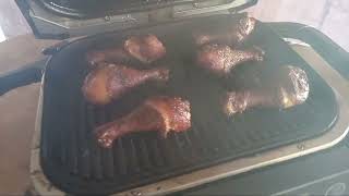 Ninja woodfire grill chicken legs smoked No sauce [upl. by Antebi]