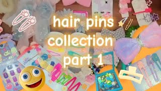 😲Hair pins collection 🥰part 1cutesubscribelikecommentTwin sis 8828 [upl. by Remat]