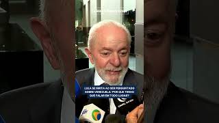 LULA SE IRRITA AO SER PERGUNTADO SOBRE VENEZUELA POR QUE TENHO QUE FALAR EM TODO LUGAR [upl. by Aitnecserc220]