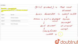 Bovine spongiform encephalopathy disease is equal to [upl. by Leeth]