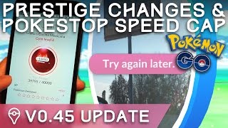 POKÉMON GO UPDATE POKÉSTOP SPEED CAP GYM REBALANCE NO MORE SNIPING [upl. by Anyrtak]