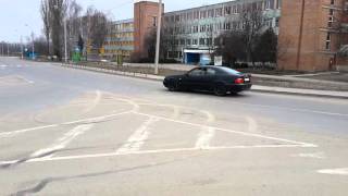 Mercedes drift and burnout 20 clk 208 [upl. by Anahpets]