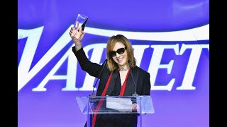 YOSHIKI accepts Variety International Achievement in Music Award [upl. by Esyahc]