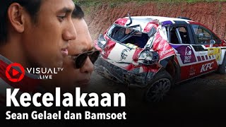 Drama Kecelakaan Sean Gelael dan Ketua MPR Bamsoet di Rally Meikarta [upl. by Johiah726]