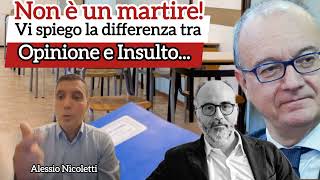 Non è un martireVi spiego la differenza tra opinione e insulto [upl. by Monafo803]