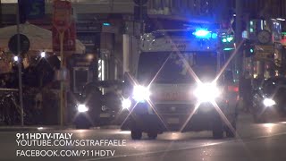 911HDTV 118 AMBULANZA CROCE DORO IN EMERGENZA A MILANO [upl. by Kissner]