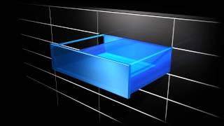 German Kitchen Cabinet Drawer  Profi 3D Animation  Nobilia New York [upl. by Einneg]