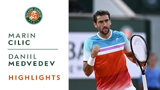 Daniil Medvedev vs Marin Cilic  Round 4 Highlights I RolandGarros 2022 [upl. by Veno]