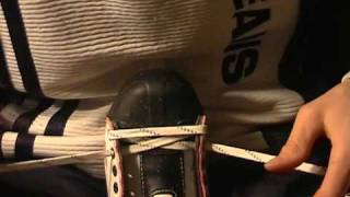 How to LACE icehockey skates [upl. by Beal782]