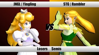 SBY October 2024 Monthly  Yingling Peach Vs Rambler Zelda  Melee Losers Semis [upl. by Nace]