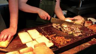 Prepping Porchetta Sandwiches at Meat amp Bread [upl. by Clarine859]