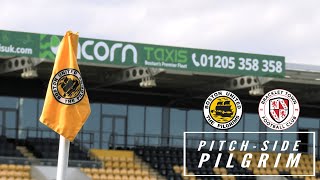 Pitchside Pilgrim Boston United Vs Brackley Town [upl. by Marola]