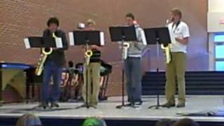 SHS Sax Quartet Sax Medley [upl. by Nefen]