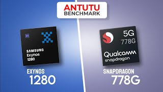 Exynos 1280 Vs Snapdragon 778G  Antutu Score amp Specification [upl. by Thadeus]