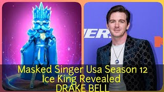 Masked Singer Usa Season 12  Ice King Revealed  Drake Bell [upl. by Longan]