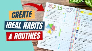 Creating Habits and Routines for Wellness  My Wellbeing Planner Pages [upl. by Aigroeg]