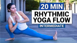 20 Min Intermediate Yoga Flow  Rhythmic amp Playful Full Body Practice [upl. by Ximena]