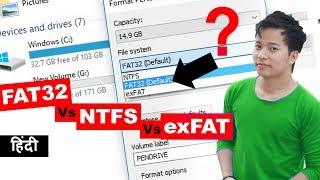 What is file system  Fat32 vs NTFS vs exFAT Big Difference  kya antar hai [upl. by Halehs]