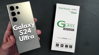 Galaxy S24 Ultra AmFilm Glass Screen Protector  Drop amp Scratch TESTS [upl. by Lanni]