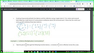 Lesson 25 Matrix Multiplication and Addition part 1 [upl. by Hsu]