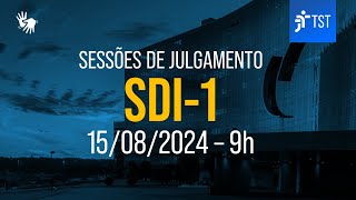 SDI1  Assista à sessão do dia 15082024 [upl. by Trinl837]