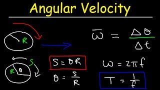 Angular Velocity Physics Problems Linear Speed Frequency amp Period [upl. by Aristotle354]