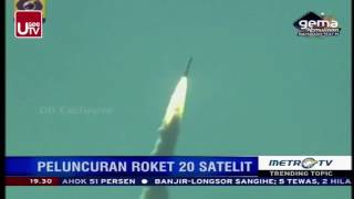 MetroTV Trending Topics  Peluncuran Roket 20 Satelit [upl. by Sokairyk]