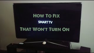 How to fix a Smart TV that wont turn on [upl. by Margetts410]