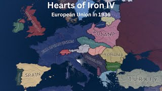 What if the EU was formed after WW1  HOI4 Timelapse [upl. by Didier455]