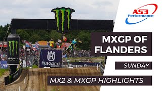 2023 MXGP of Flanders  Lommel  MX2 amp MXGP RACE HIGHLIGHTS [upl. by Akemad737]