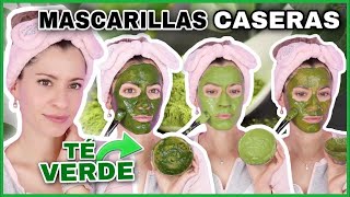 3 MASCARILLAS DE TÉ VERDE PARA UNA PIEL HERMOSA SIN MANCHAS SIN ACNÉ Y MUY SUAVE  NatyGloss [upl. by Kinzer]