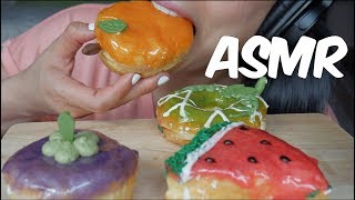 ASMR Fruit Flavour DONUTS Mister Donut Thailand EATING SOUNDS  SASASMR [upl. by Nancee270]