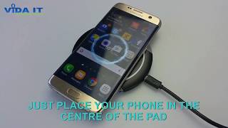 Vida IT V1W Wireless Charger Charging Pad for Mobile Phones [upl. by Yknarf]