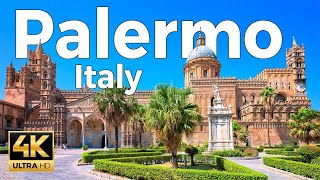 Palermo Sicily Italy Walking Tour 4k Ultra HD 60fps – With Captions [upl. by Rebecka472]