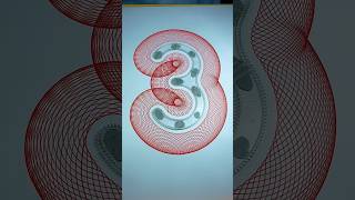 quotGeometric Art from Number 3  Unique Spirographquot spirographshr satisfying spirograph asmr [upl. by Neelat]