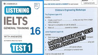 Cambridge 16 Test 1 IELTS Listening Test  IELTS Listening Practice Test Cambridge 16 Pawan Juneja [upl. by Ingelbert]