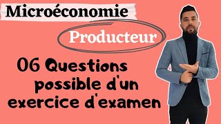 Microéconomie Théorie de producteur calcul Élasticités du production [upl. by Alodee5]