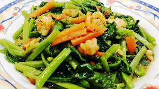 Spinach Stir Fry  How to Cook Spinach  Spinach side dish [upl. by Kizzie]