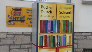 PUNKTum Büchertauschschrank in Sangerhausen eröffnet [upl. by Eirrok]