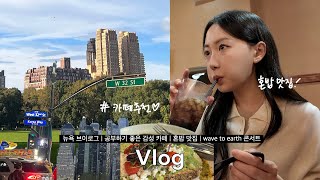 sub 𝐕𝐋𝐎𝐆 카공하기 좋은 맨하튼 카페 뉴욕 가을 일상 혼밥 맛집 콘서트 [upl. by Keele]