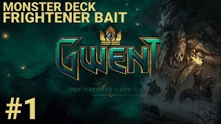 GWENT EREDINWILD HUNT DECK with FRIGHTENER [upl. by Yecaw268]