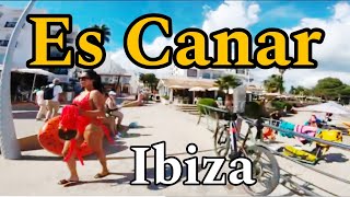 Es Canar Ibiza Walk Tour Top Tourist destination in IBIZABalearic Island SpainEs Canar Beach [upl. by Vilhelmina49]