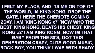 Destorm  King Kong LYRICS [upl. by Kcirrek]