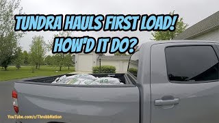 Toyota Tundra Hauls First Load Howd It Do [upl. by Dimmick]