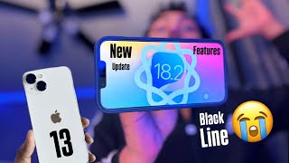 iPhone 13 on iOS 182  BIG Update  New FEATURES  Black LINE on SCREEN 😭 [upl. by Zales]